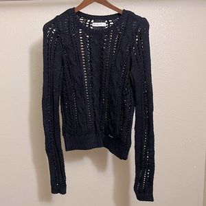Abercrombie & Fitch Sweater Small Navy Blue